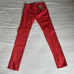 WATCH LA RED Low-Rise Skinny Denim Jeans Womens 5 Stretch Pockets Y2K New
